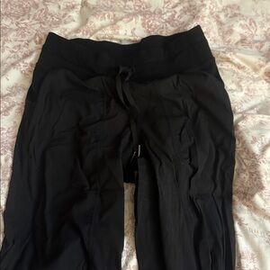 Black Lululemon Dance Studio Joggers Cuffed
